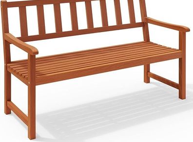 Garden Bench Weatherproof Wood 320kg Resilient FSC-certified Garden Balcony Bench Garden Furniture Bench Kensington 2 Seater 120 x58 x 90cm Acacia