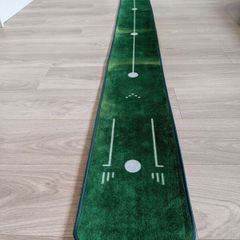 Golf Practice Putting Mat with Ball Return