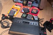 Vintage Atari 2600 "6-Switch" Woodgrain Console Bundle - Boxed &amp; Fully Tested