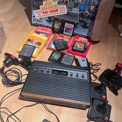 Vintage Atari 2600 "6-Switch" Woodgrain Console Bundle - Boxed & Fully Tested
