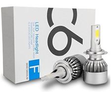 C6 Super Bright Car LED Headlight Bulbs H1/H7/H11/H4/H3/9006/,3800lm Car Exterior White COB Light Bulbs
