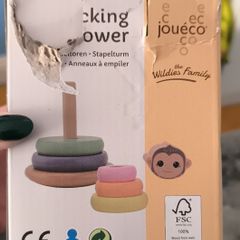 Brand New Joueco Wooden Stacking Tower