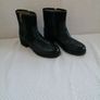 Kanna Ankle Boots Black Leather/Suede Trim (Kanna) Size 40, New Image 2