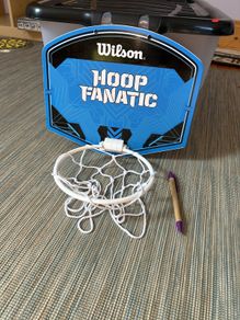 Indoor basketball hoop