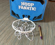 Indoor basketball hoop