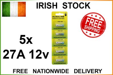 5x Alkaline 27A 12v GP27A MN27 A27 Batteries