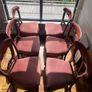 Six antique mahogany spoon / balloon-back chairs Image 6