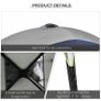 4 x 2.5M Gazebo Outdoor Marquee Tent Garden Sun Shelter Patio Spire Arc Pavilion Camp Sun Shade Image 6
