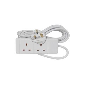 2 Gang 5 Meter Extension Lead