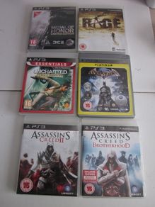 PS3 Bundle GamesX6