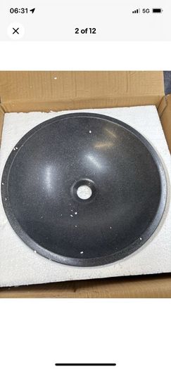 Granite countertop basin