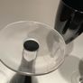 4 vintage black wine glasses  like new Image 7