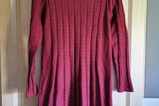 Jumper dress dark red M