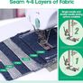 Portable Electric with 12 Built-In Stitch Patterns, 6 Presser Feet, Foot Pedal, 2-Speed Control, Fast Sewing for Clothes, Fabrics, DIY & Home Use Image 3