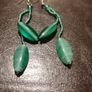 Earrings green drops style Image 3