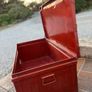 Large painted metal storage chest Image 5