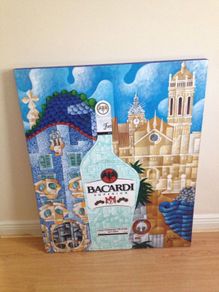 Bacardi one painting 30 euro ono