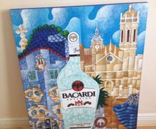 Bacardi one painting 30 euro ono