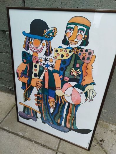 Vintage Clown Print