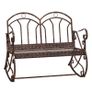 Outdoor Iron Rocking Chair-Bronze Red (FREE POSTAGE) Image 2