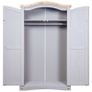 Wardrobe Mexican Pine Corona Range 2 Doors Grey Image 4