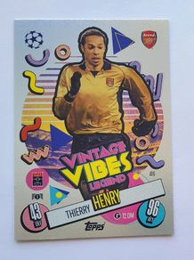 Thierry Henry #416 Vintage Vibes Match Attax 2024-25 Arsenal
