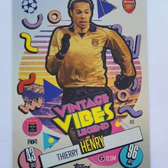 Thierry Henry #416 Vintage Vibes Match Attax 2024-25 Arsenal
