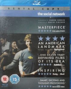 The Social Network [2010] Jesse Eisenberg & Andrew Garfield [Blu-ray Movie]