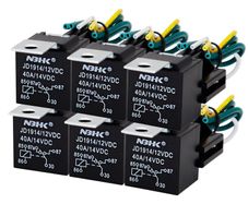 Car Relay Switch Harness, 6PCS 12V 40A Car Relay with Harness Socket Set, 5-Pin SPDT Waterproof Automotive Relays with Heavy Duty 14 AWG Wires for Car/Truck/Van/Motorcycle/Boat