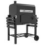 3-in-1 Charcoal BBQ Grill Trolley with Smoker Image 2