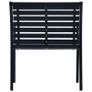 Garden Chairs 2 pcs Black Steel and WPC Image 5