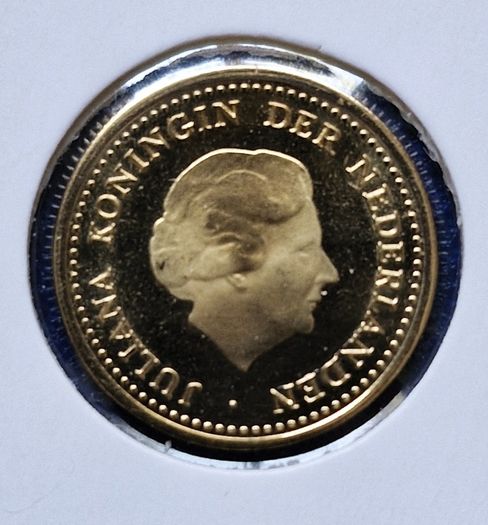 Netherlands Antilles Gold 1979 Royal Covenant 50 Gulden Proof Like Gold Coin