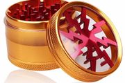 Herb Grinder Orange Red 4 Layers 63mm Large 2 for 30