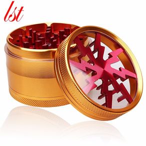 Herb Grinder Orange Red 4 Layers 63mm Large 2 for 30