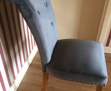 Chair Grey Velet (Brand New with Tags)