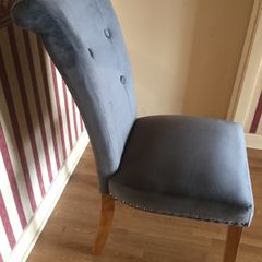 Chair Grey Velet (Brand New with Tags)