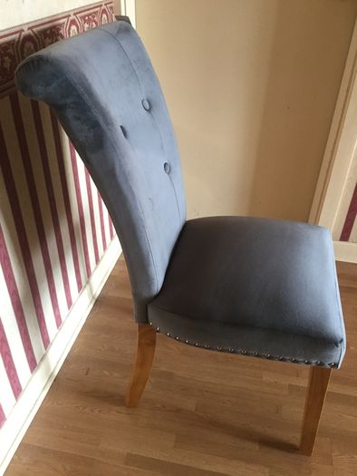 Chair Grey Velet (Brand New with Tags)