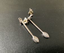 Long  Earrings, 925 Silver  vintage