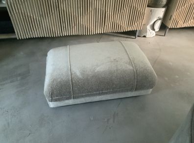 Stunning extra large fleck velvet poof