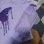 girls purple fish net sleeved hoody Image 2