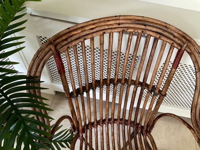 Vintage Bamboo & Rattan Chair