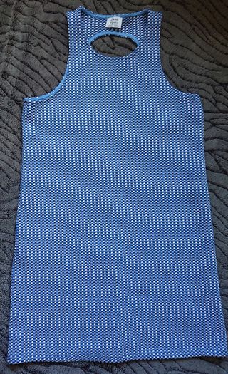 Zara Blue White Dress  Size 8-12