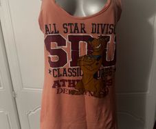 Denim Co. long line salmon Scooby Doo top size UK16 EU44 Postage included