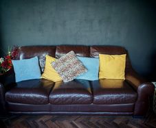 Brown Leather Couches