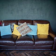 Brown Leather Couches