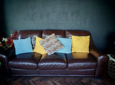 Brown Leather Couches
