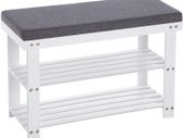 Bamboo Shoe Rack with 2 Shelves- Free Delivery Nationwide