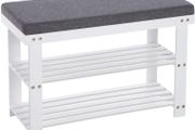 Bamboo Shoe Rack with 2 Shelves- Free Delivery Nationwide