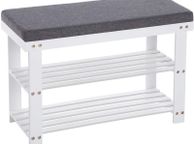 main image for ad Bamboo Shoe Rack with 2 Shelves- Free Delivery Nationwide