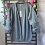 cardigan bnwt grey edge to edge cardigan size 10 embellished Image 7